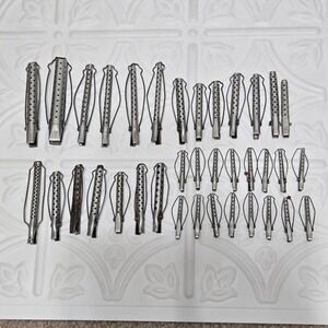 Vintage Goody Metal Perm Curler Rods Lot of 36